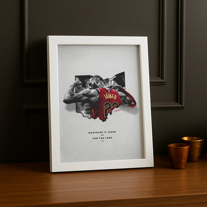 Cadre photo NBA - Lebron James Whatever It Takes