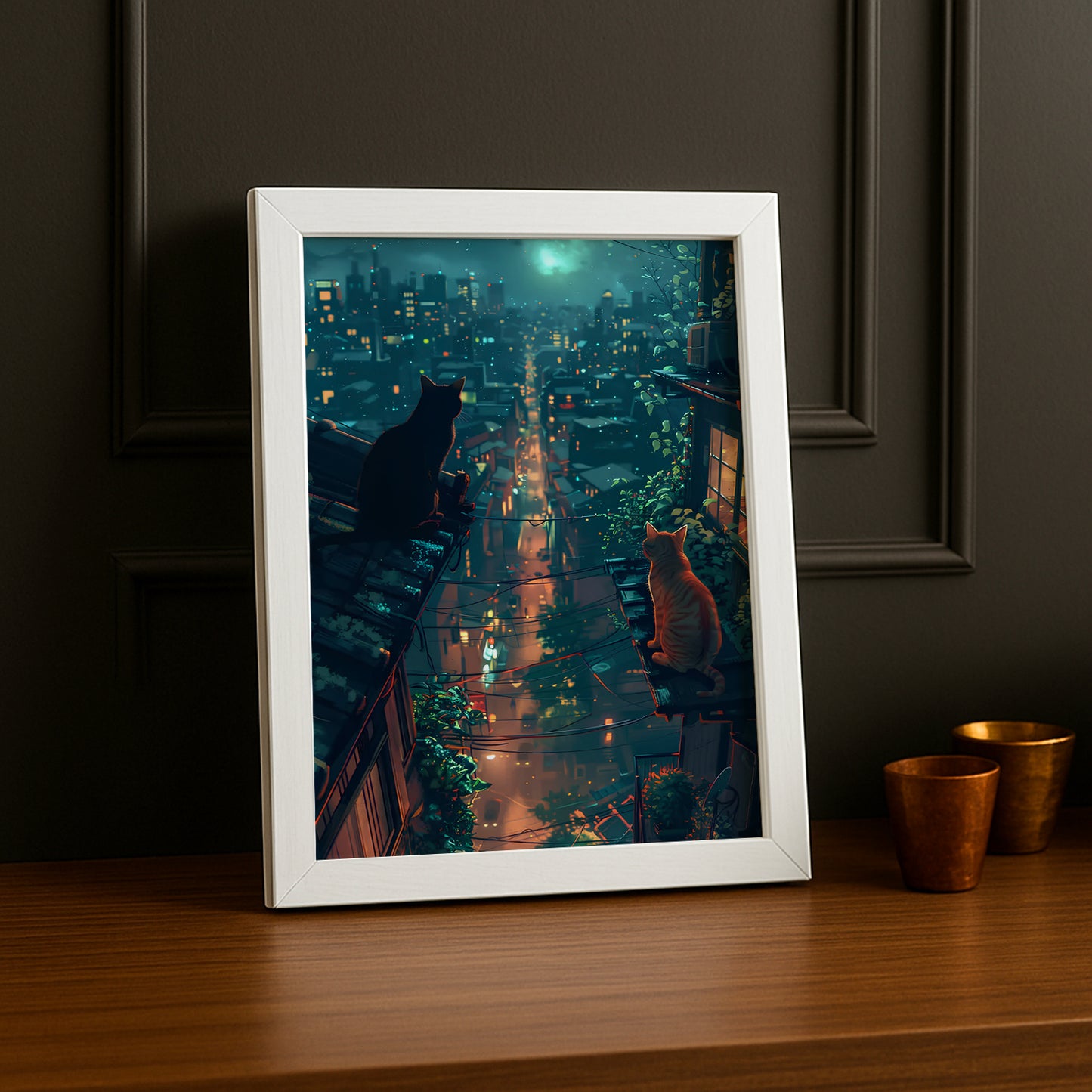 Cadre photo Chat view