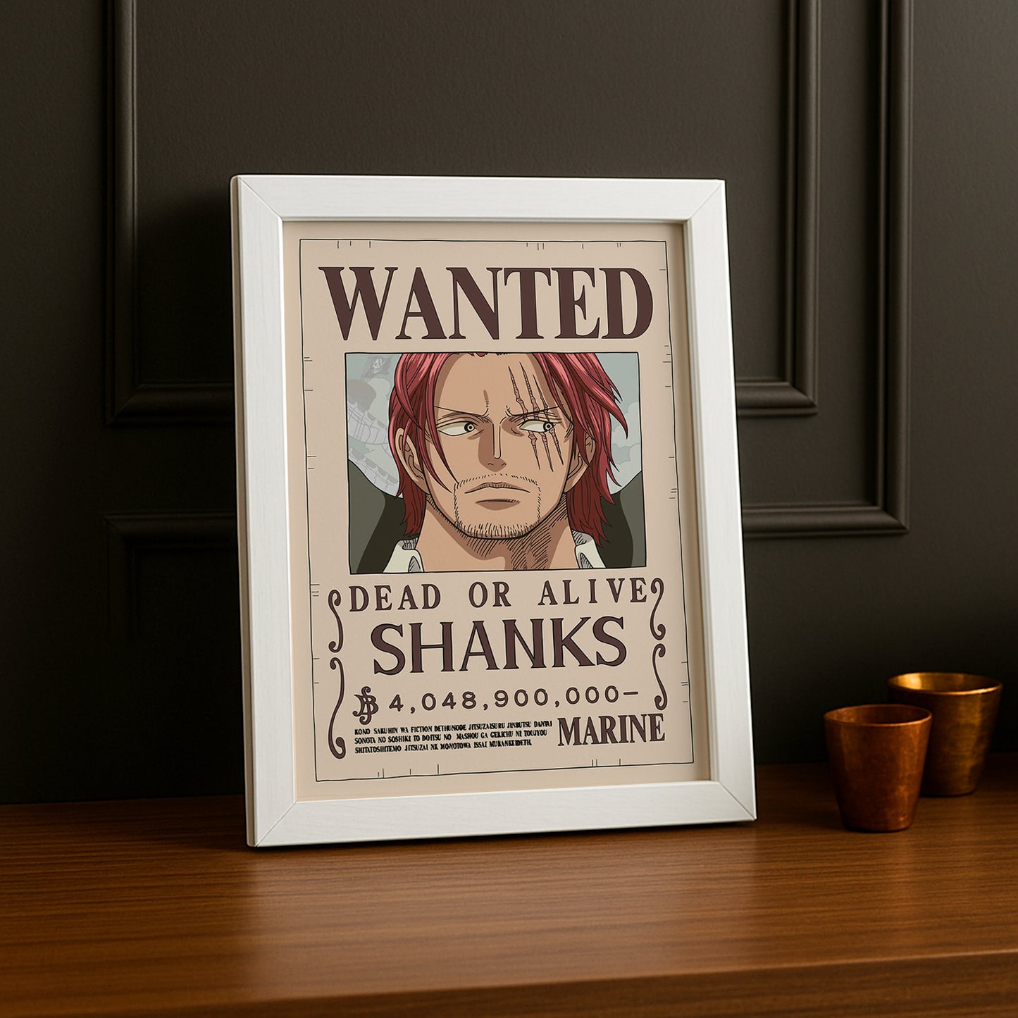 Cadre photo One Piece - Wanted Shanks