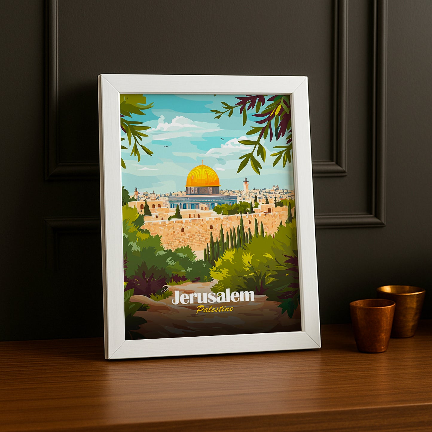 Cadre photo Jerusalem Palestine