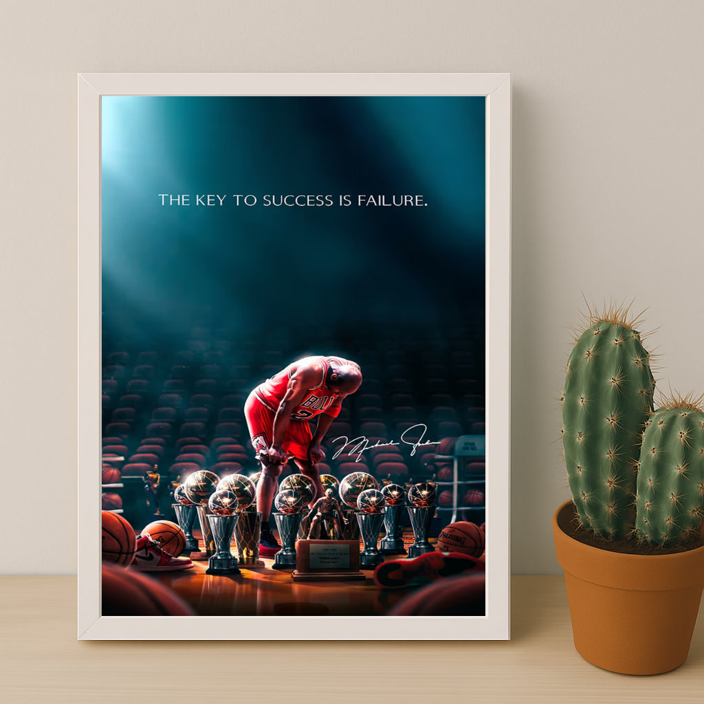 Cadre photo Motivation - Michael Jordan Citation