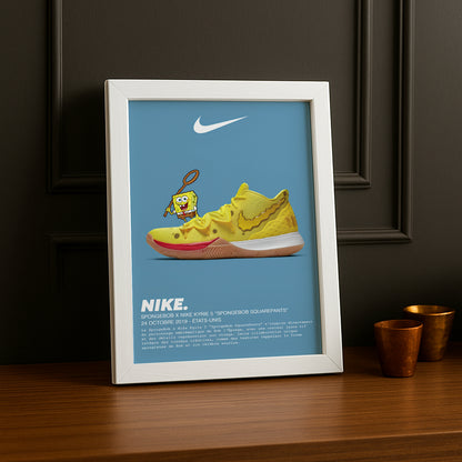 Cadre photo Spongebob x Nike Kyrie 5 Bob l'éponge