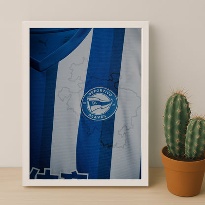Cadre photo - Maillot Alaves 25-26