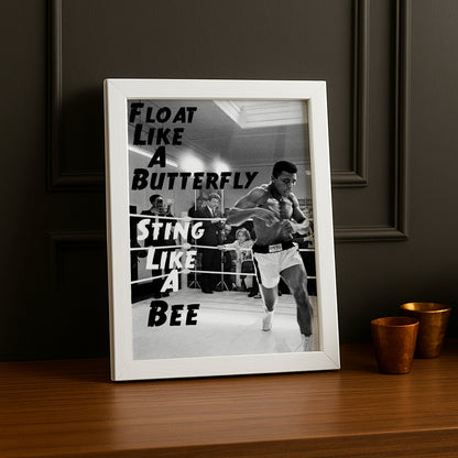 Cadre Photo Boxe - Muhammad Ali "Float Like a Butterfly"