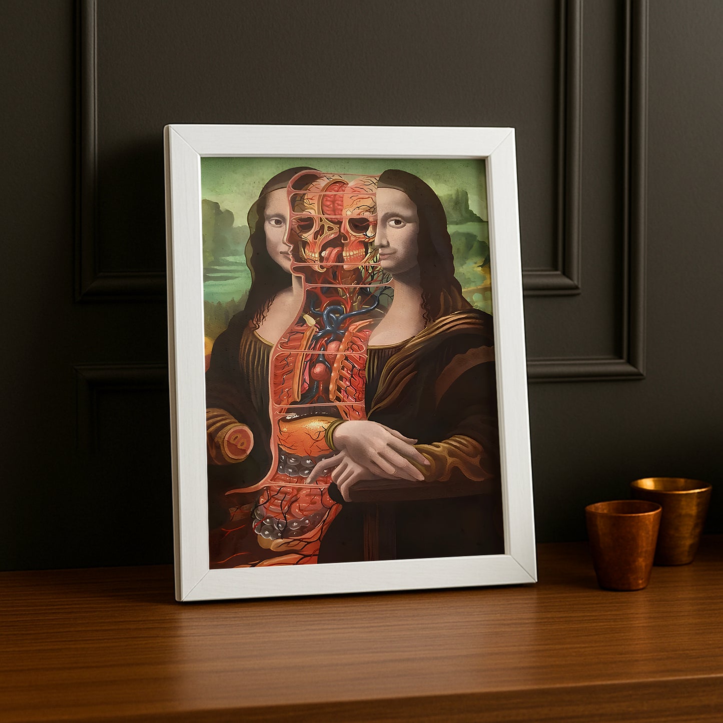 Cadre photo Mona Lisa La Joconde décomposée