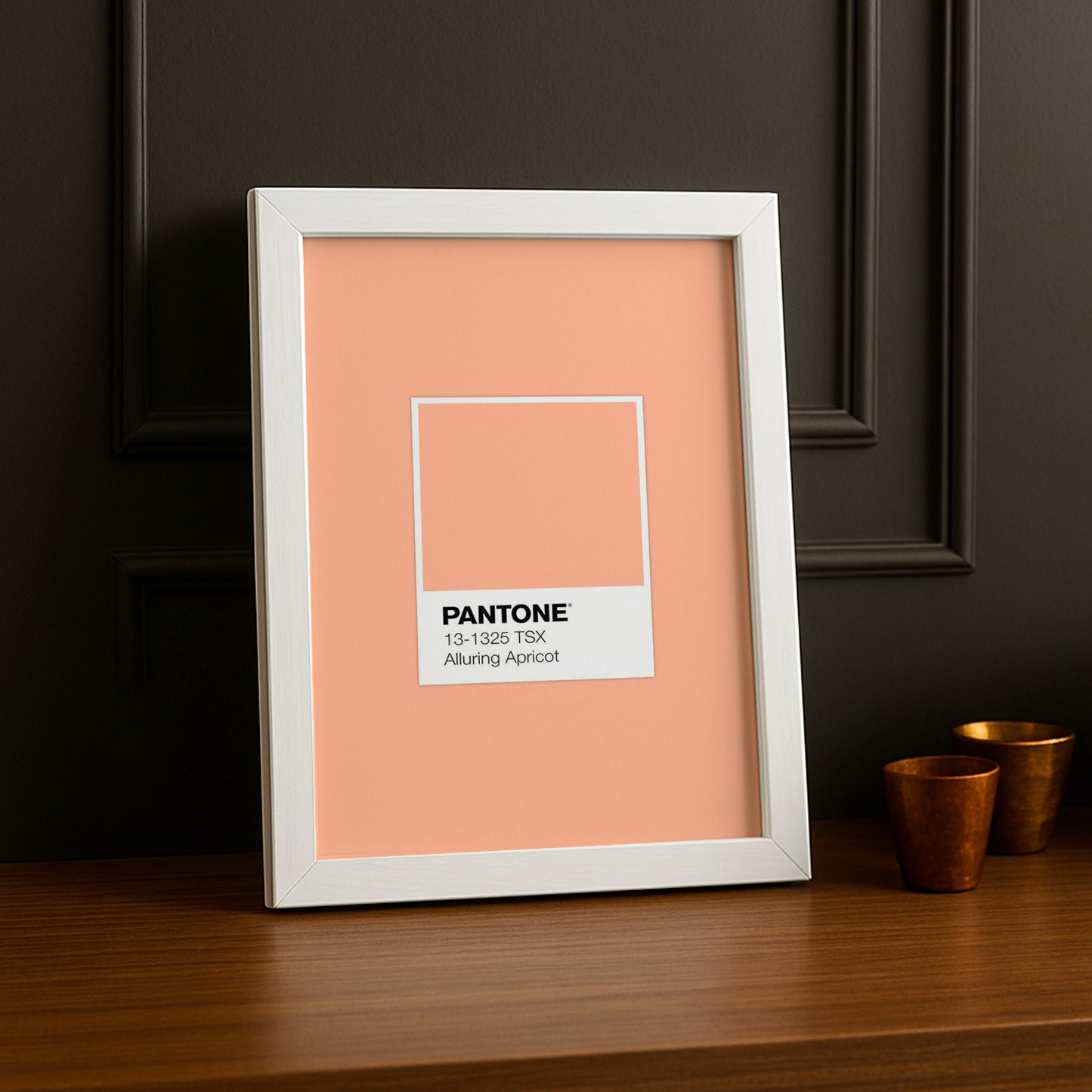 Cadre Photo Pantone Étiquette - Alluring Apricot