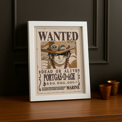 Cadre photo One Piece - Wanted Portgas D Ace