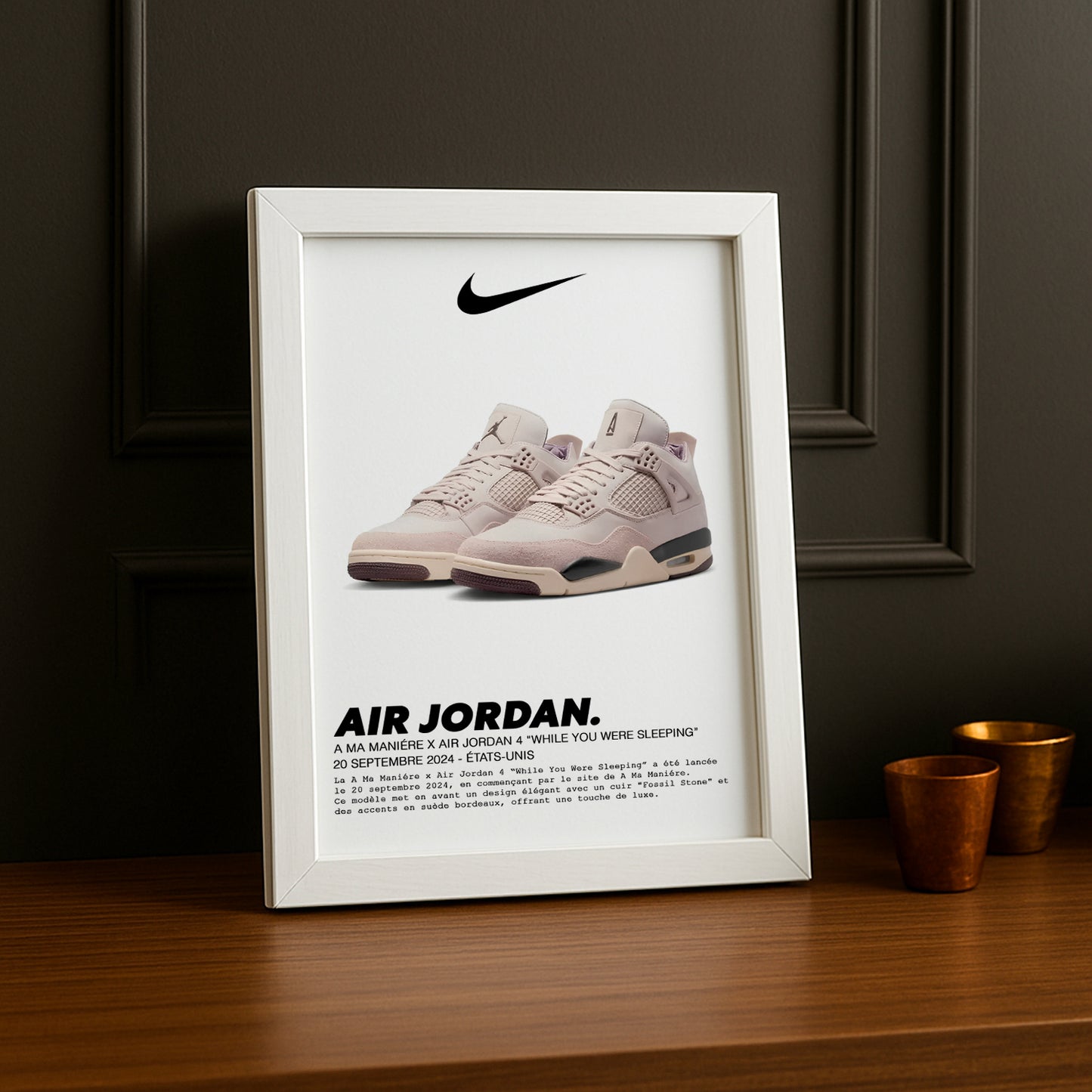 Air Jordan 4 x A Ma Manière „While You Were Sleeping“-Fotorahmen 