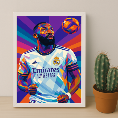 Cadre Photo Rüdiger Real Madrid – Affiche HD Encadrée Papier Premium