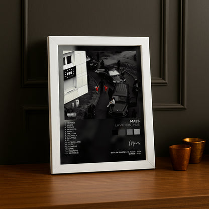 Cadre photo Album Musicaux - La vie continue de Maes