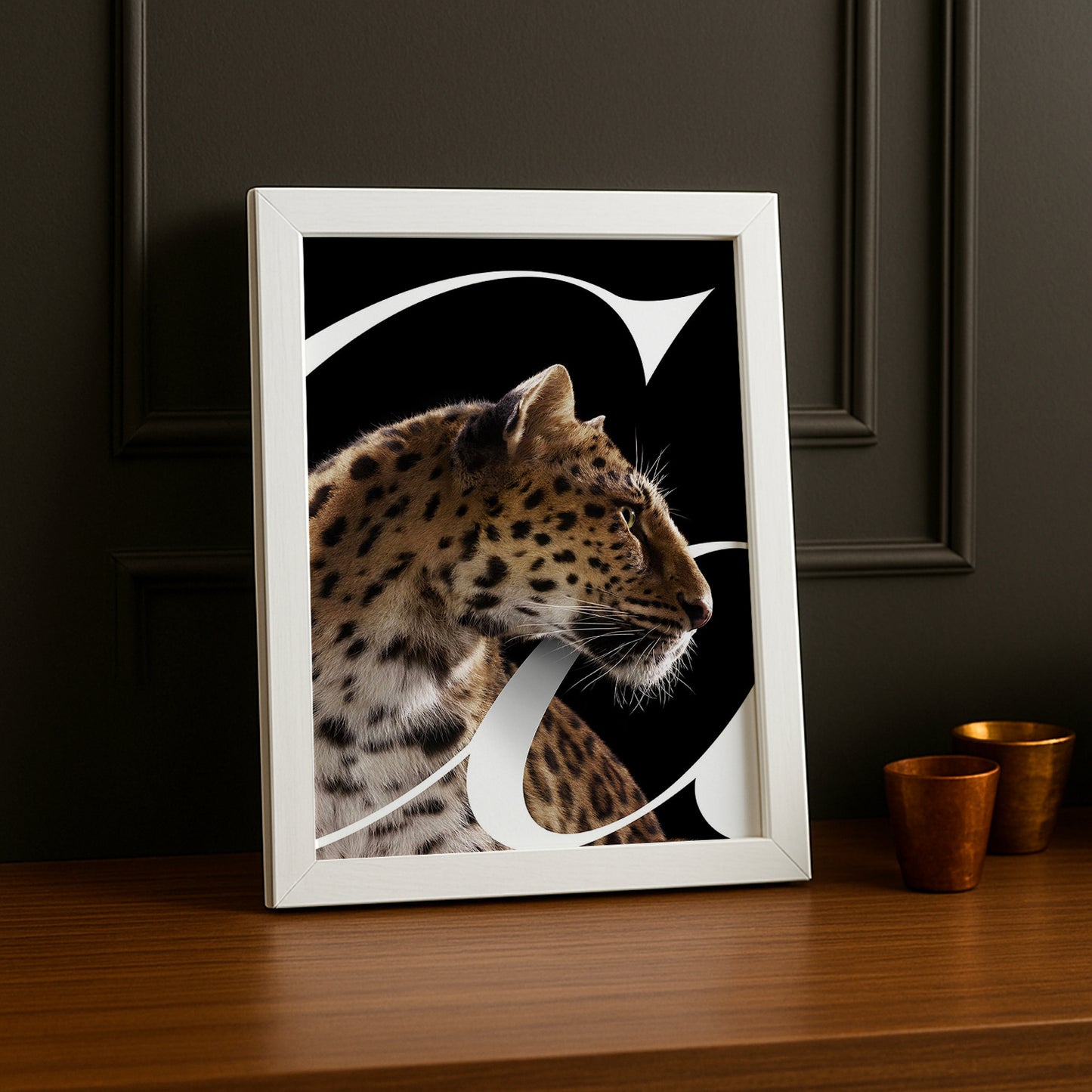 Cadre photo Cartier - "C" Panthère