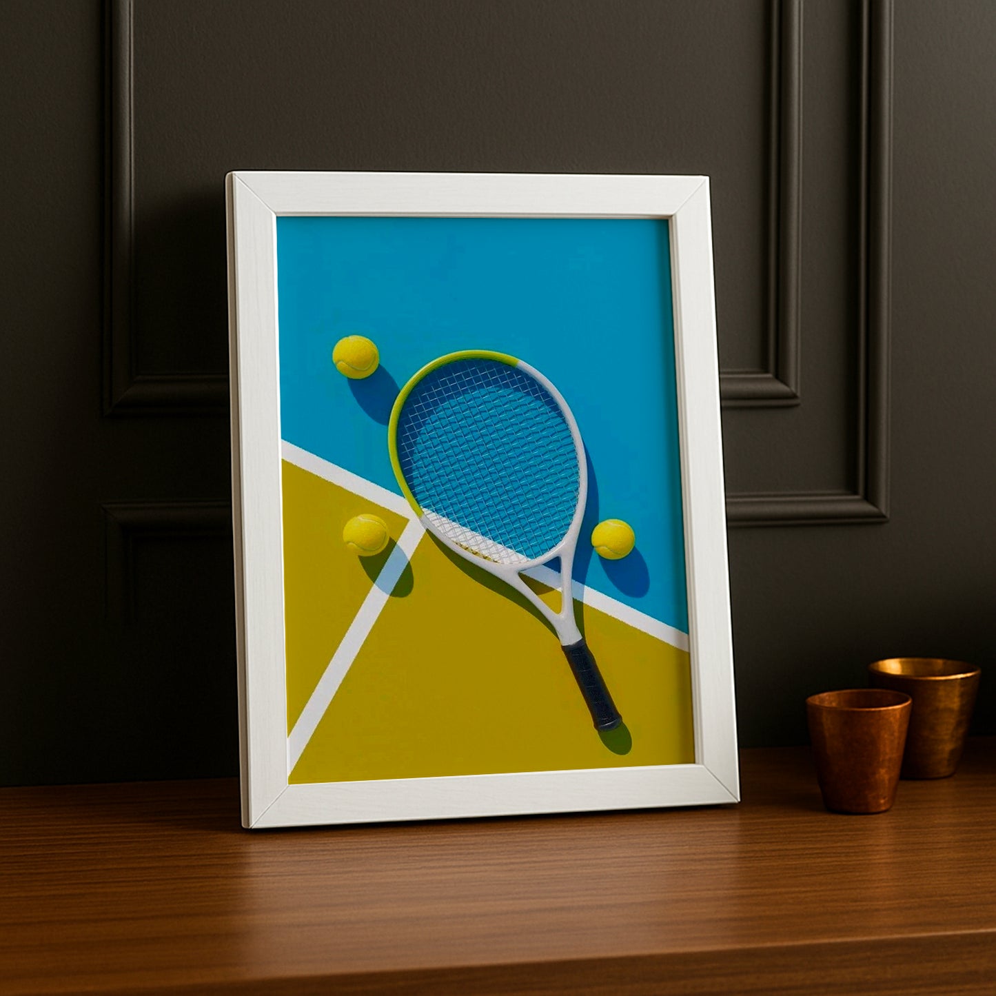 Poster Photo Tennis - Illustration
