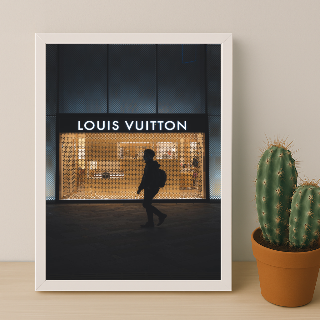 Cadre photo Louis Vuitton by night