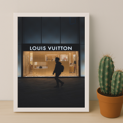 Cadre photo Louis Vuitton by night