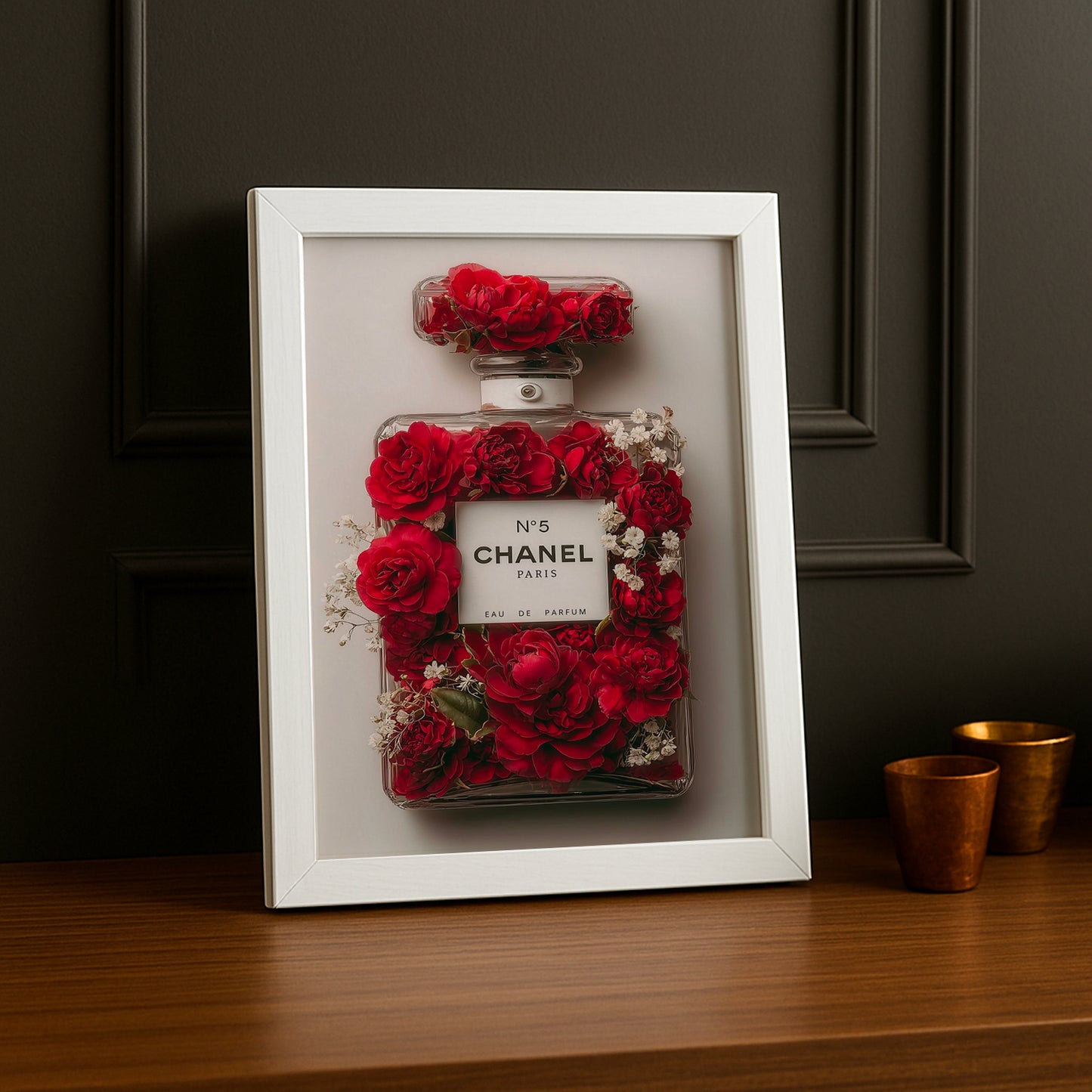 Cadre photo Chanel - N°5 Chanel Roses