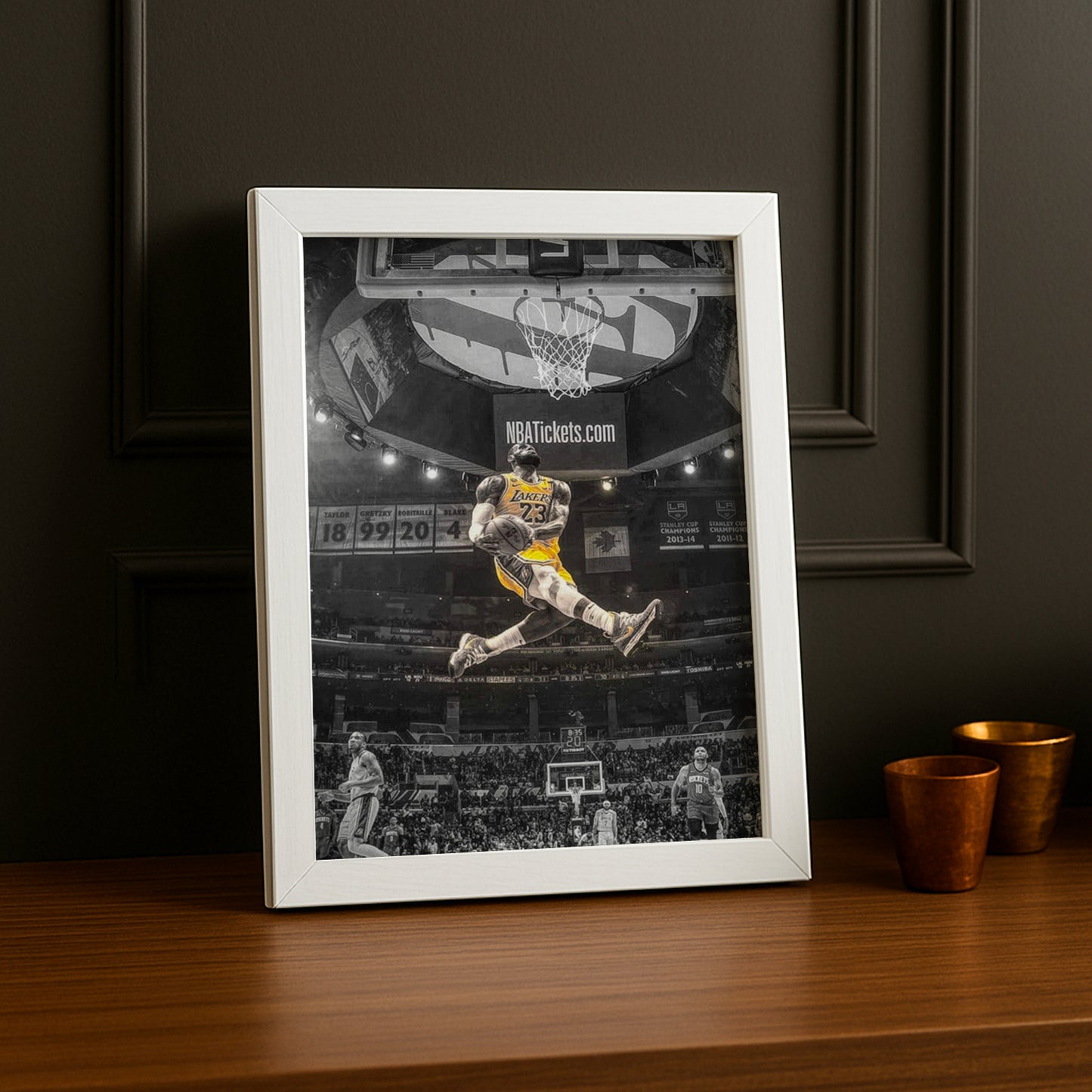Cadre photo NBA - Lebron James Dunk