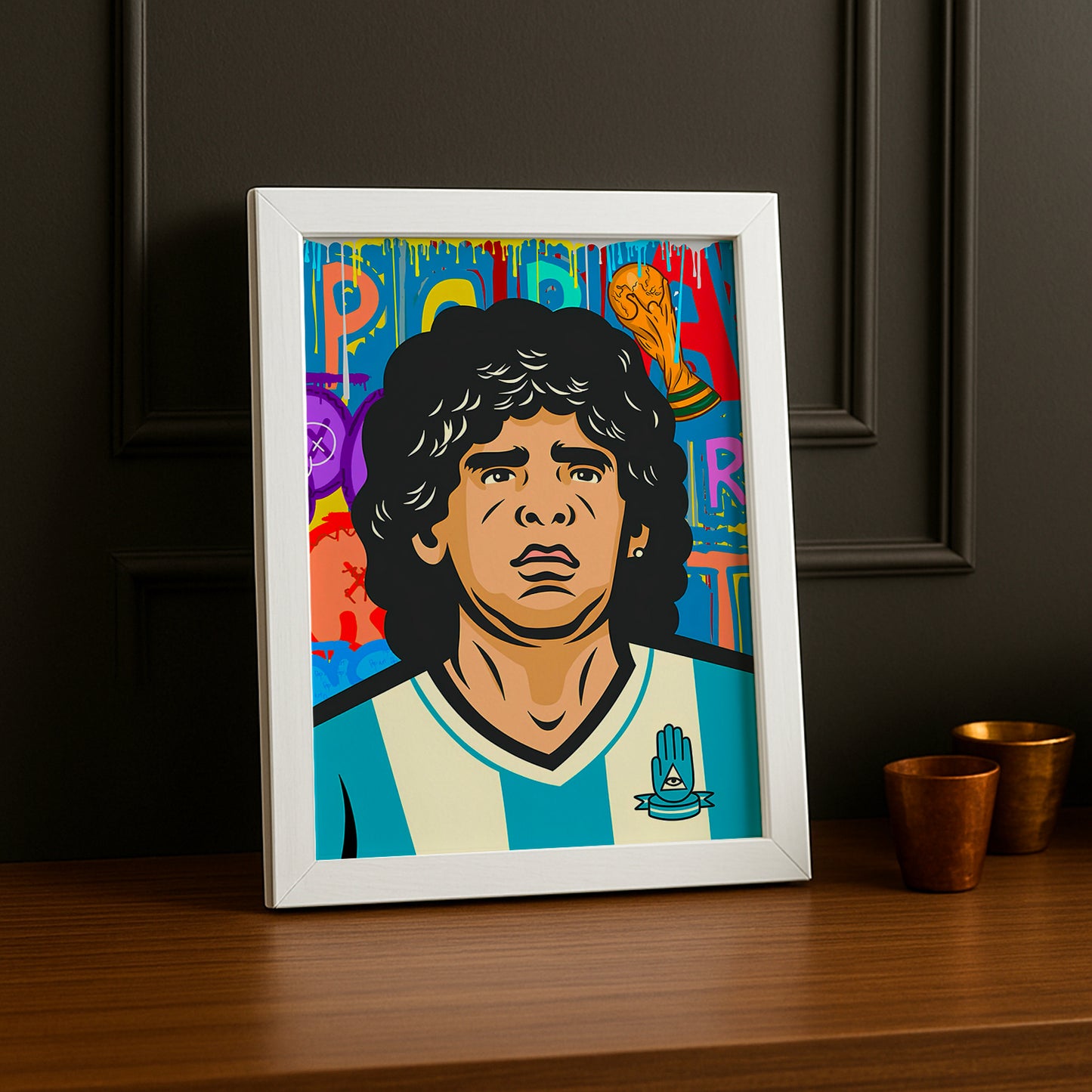 Cadre Photo Footballeur - Maradonna