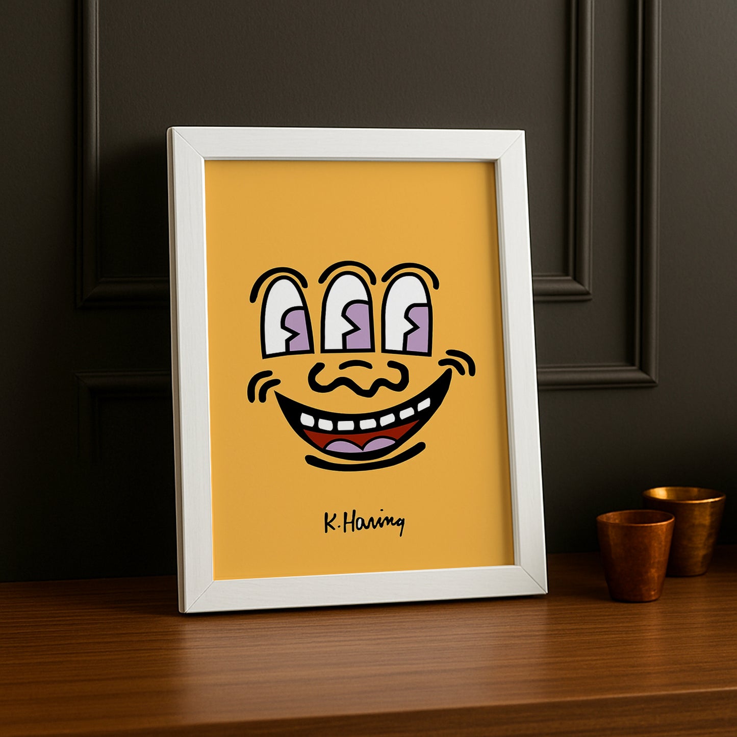 Cadre Photo Keith Haring - Head