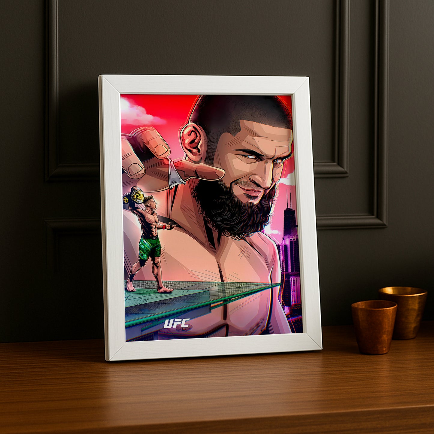Cadre photo UFC - Khamzat Chimaev Illustration