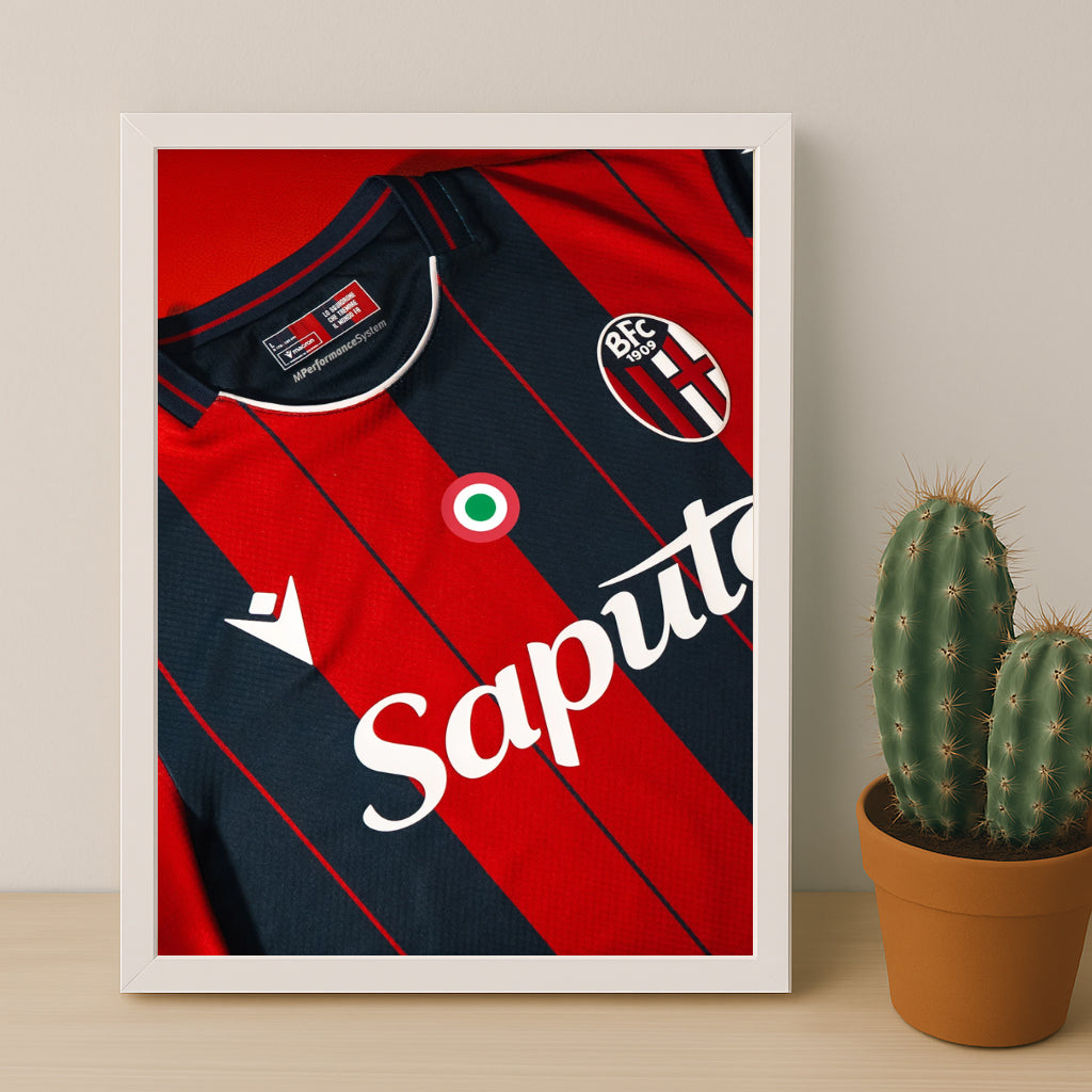 Poster Maillot Football - Bologna Kit 25-26