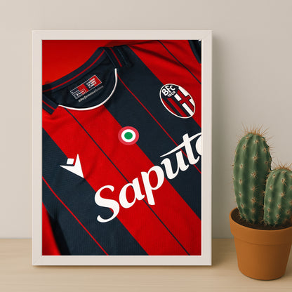 Poster Maillot Football - Bologna Kit 25-26