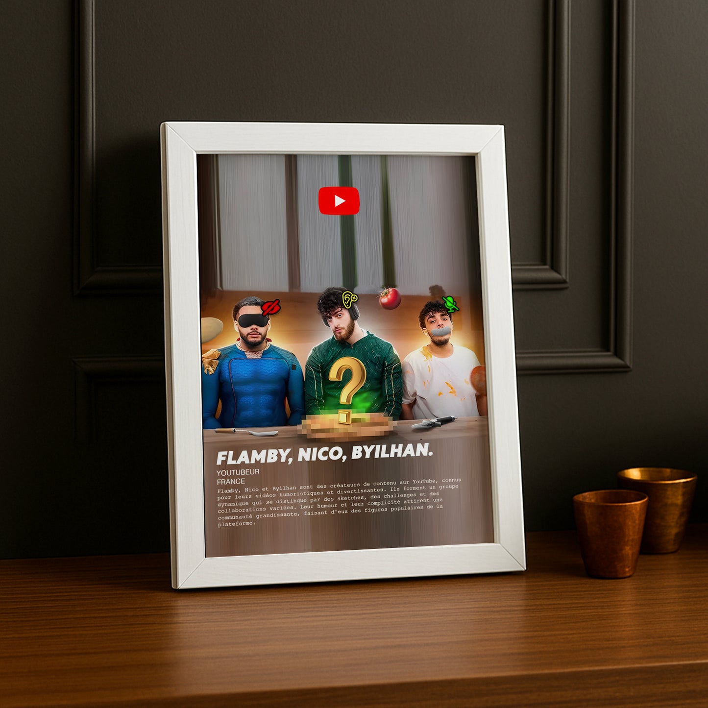 Cadre photo Flamby, Nico, Byilhan