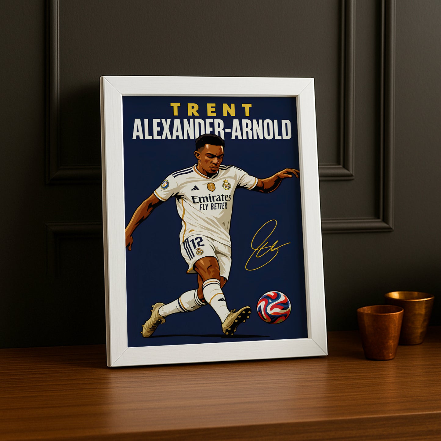 Cadre Photo Trent Alexander-Arnold Real Madrid – Affiche HD Encadrée Papier Premium