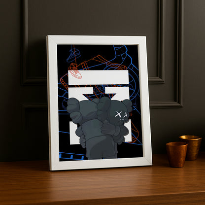 Cadre photo Off-White x Kaws