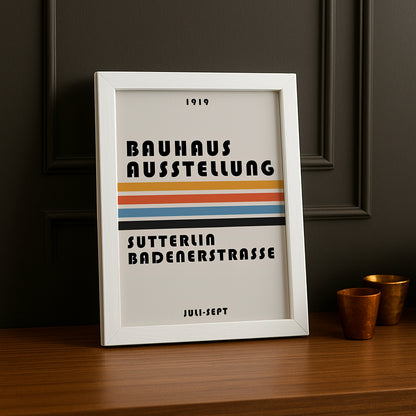 Cadre photo Bauhaus Ausstellung Sutterlia Badenerstrasse