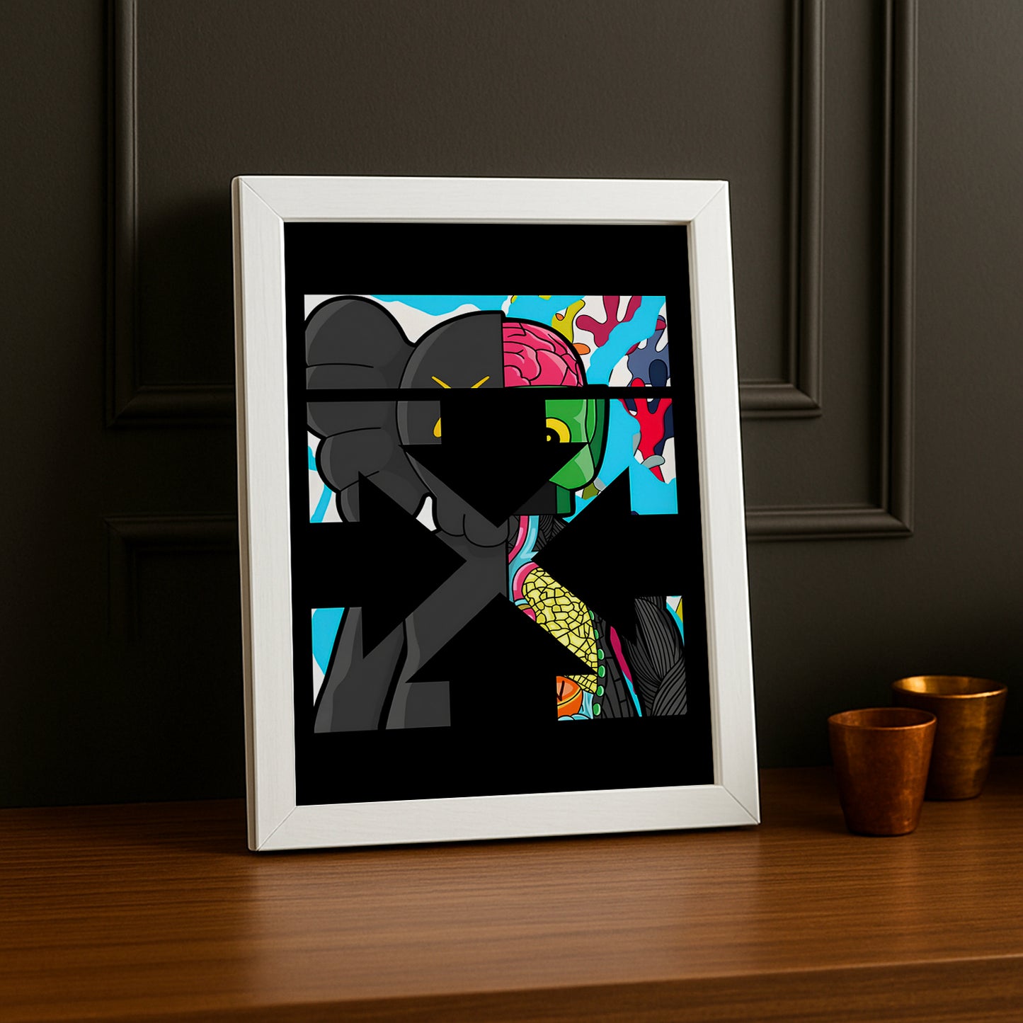 Cadre photo Off-White x Kaws