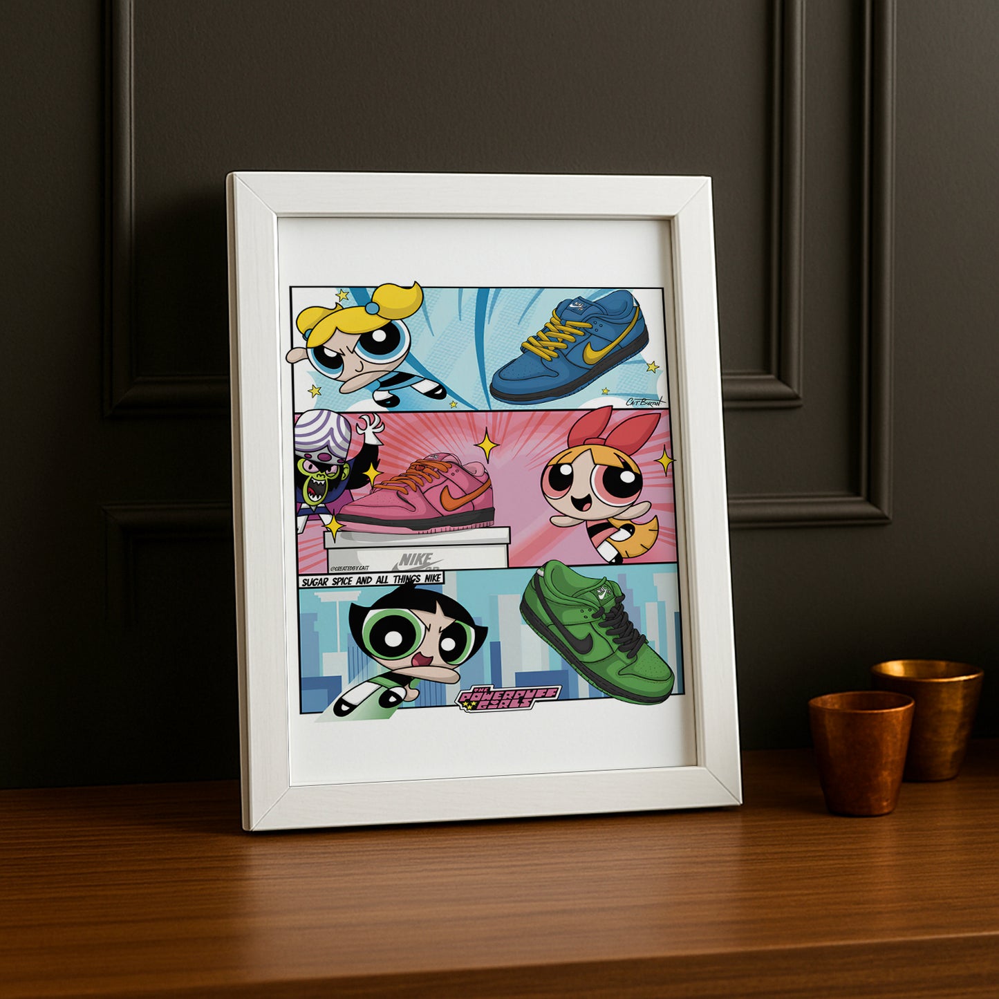 Poster Nike Dunk Powerpuff girl