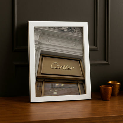 Cadre photo Cartier - Devanture en or