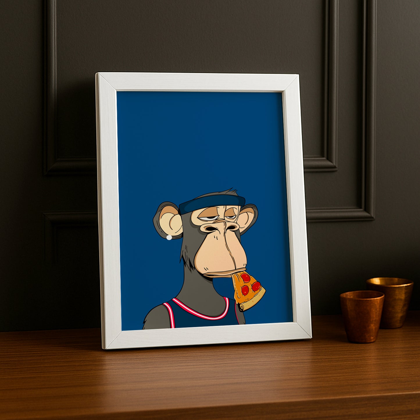 Cadre photo Bayc Ape Pizza