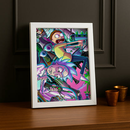 Cadre photo de Rick et Morty