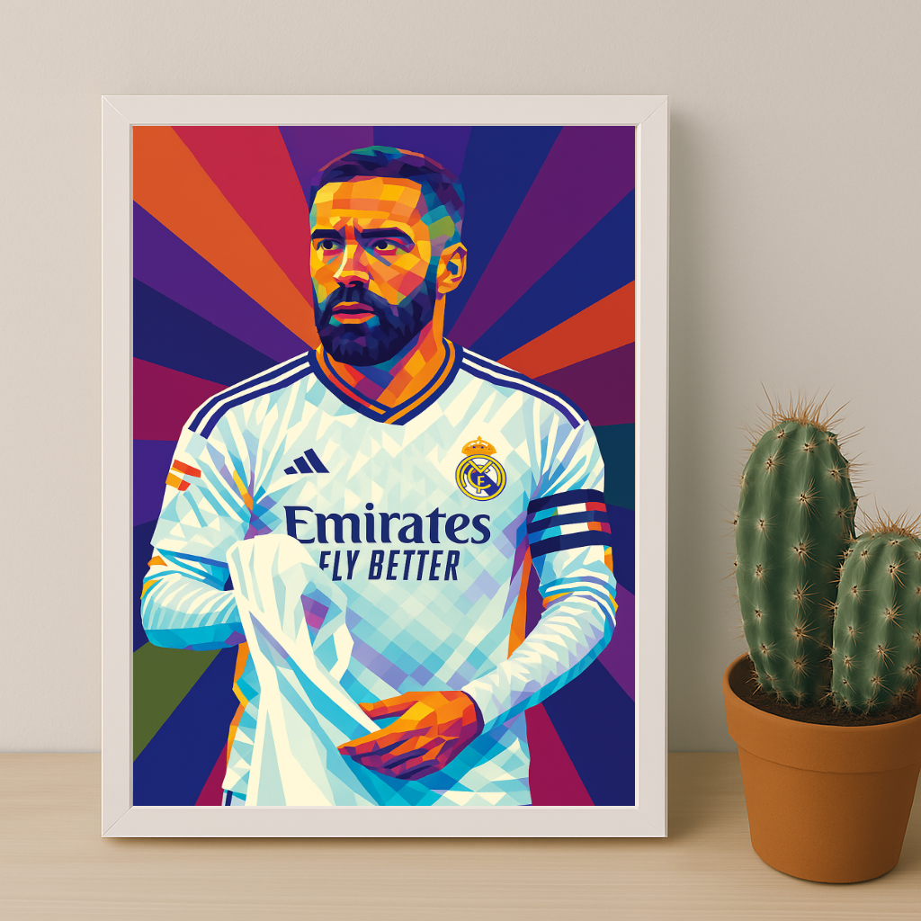 Cadre Photo Carvajal Real Madrid – Affiche HD Encadrée Papier Premium