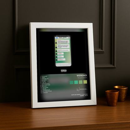 Cadre photo Album Musicaux - Telegram de Werenoi