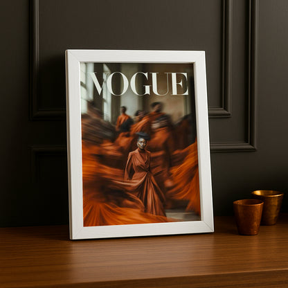 Poster Photo Vogue - Orange