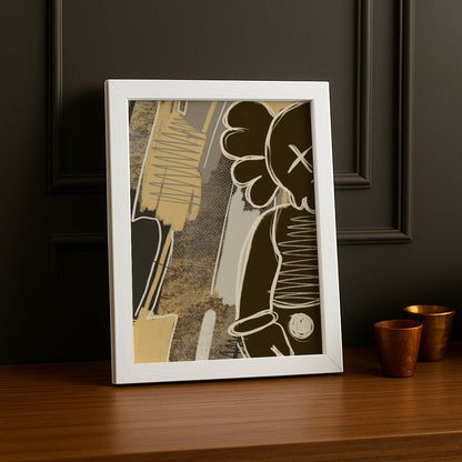 Cadre photo Kaws Art abstrait