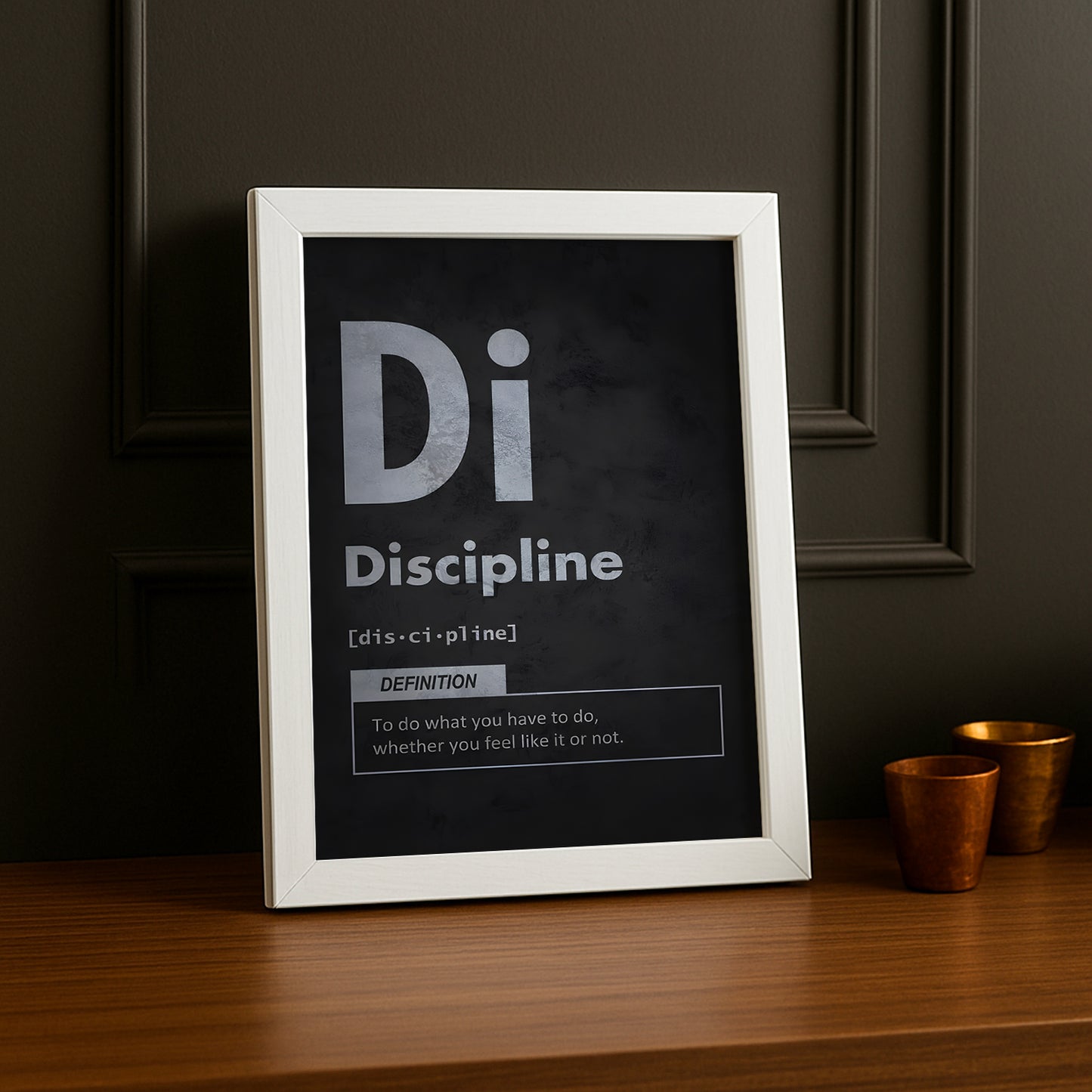 Cadre photo Motivation - Discipline
