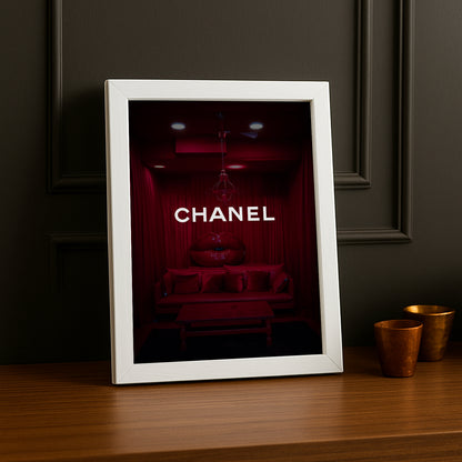 Poster Photo Chanel - Rouge
