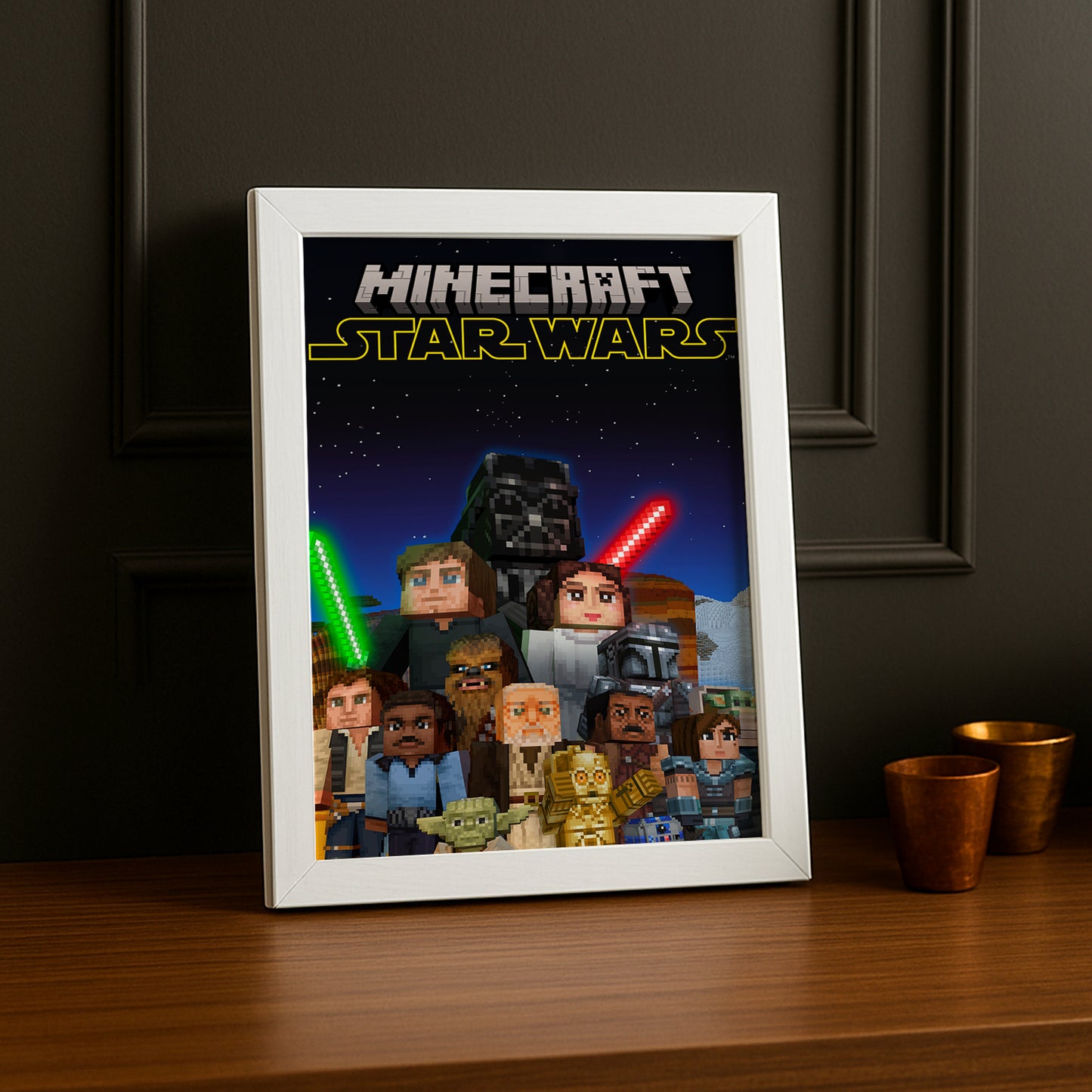 Cadre photo Minecraft - Star Wars