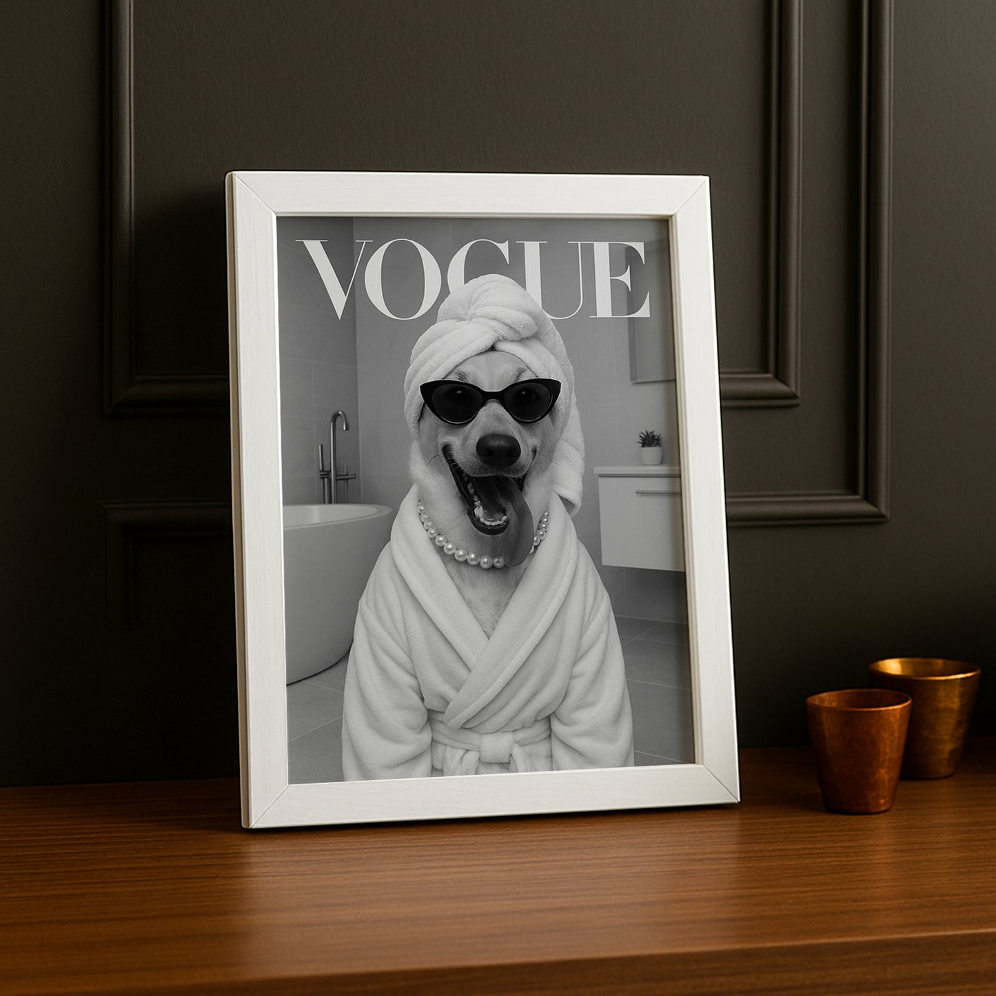 Cadre photo Vogue - Salle de bain