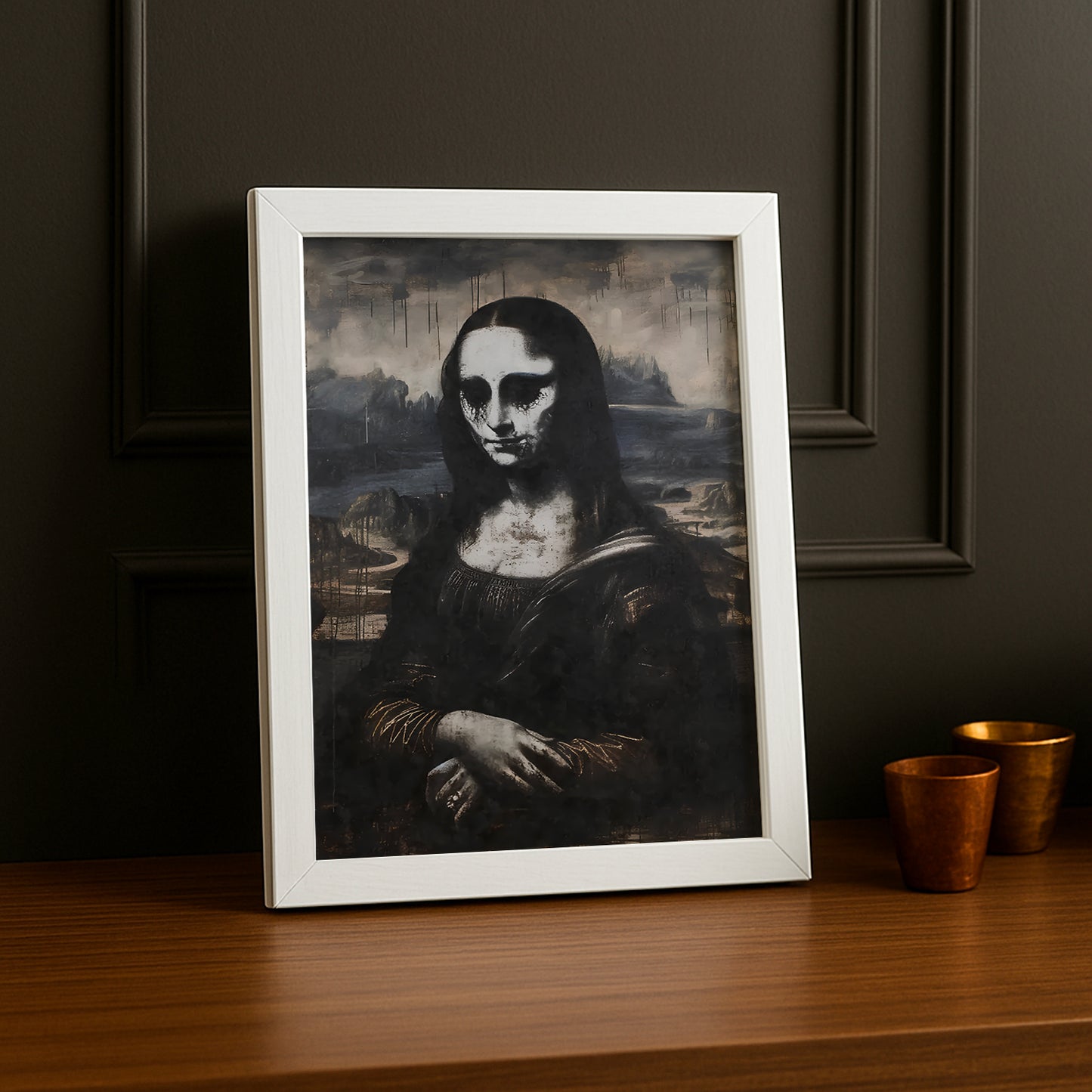 Cadre photo Mona Lisa La Joconde Scary