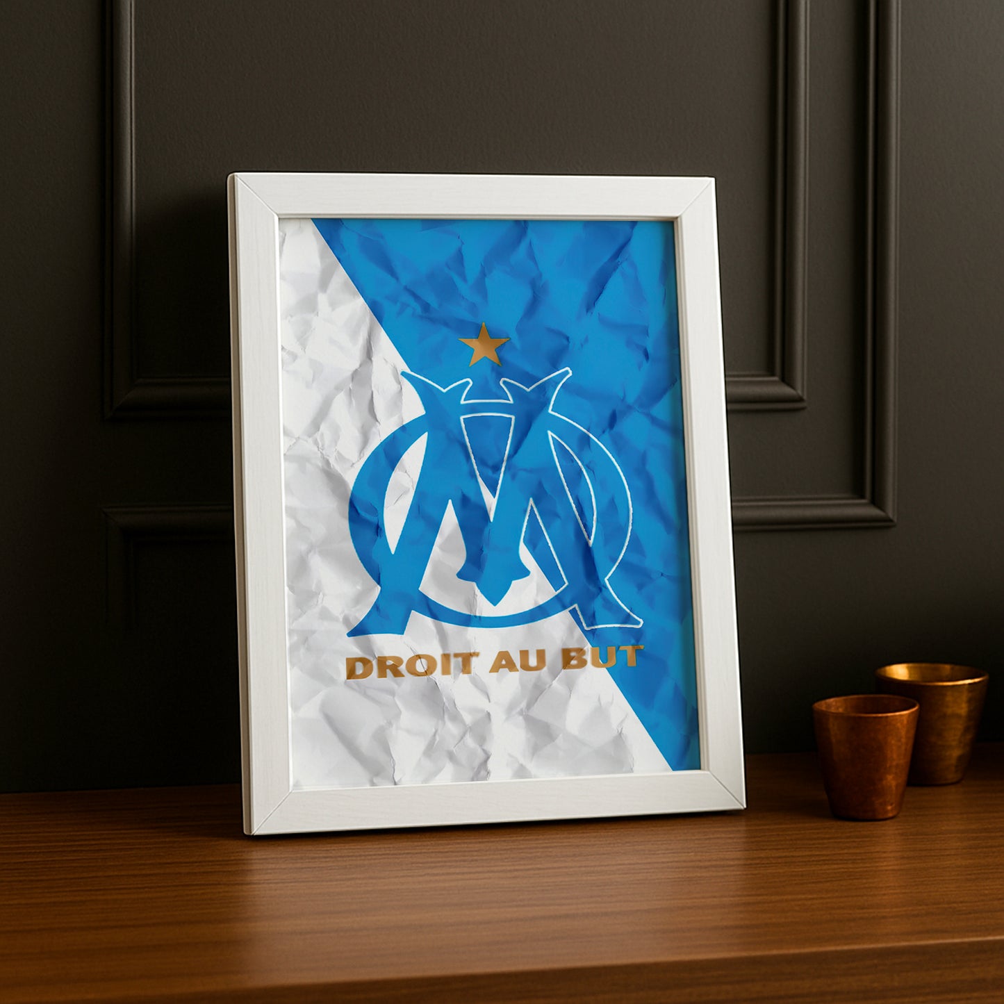 Olympique de Marseille Ecusson - Poster
