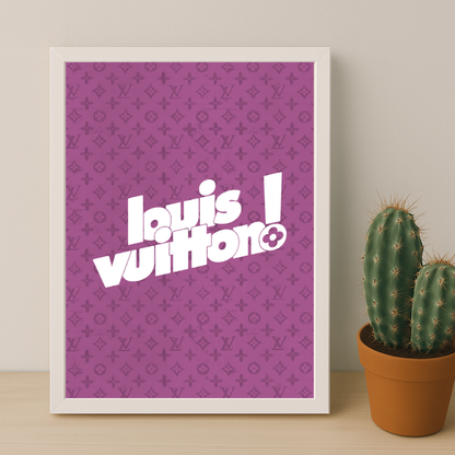 Cadre photo Louis Vuitton Pink
