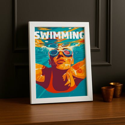 Cadre Photo Natation - Swimming