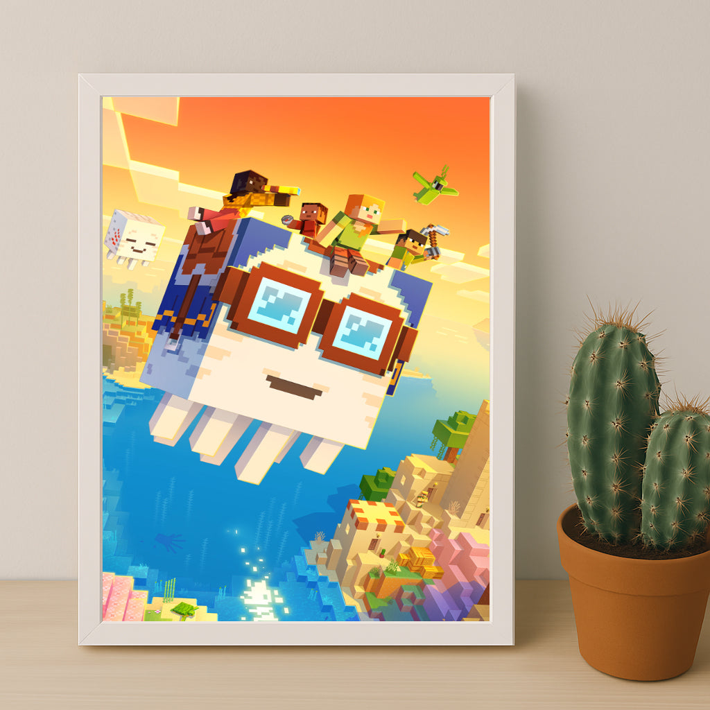 Cadre photo Minecraft - A la poursuite des cieux