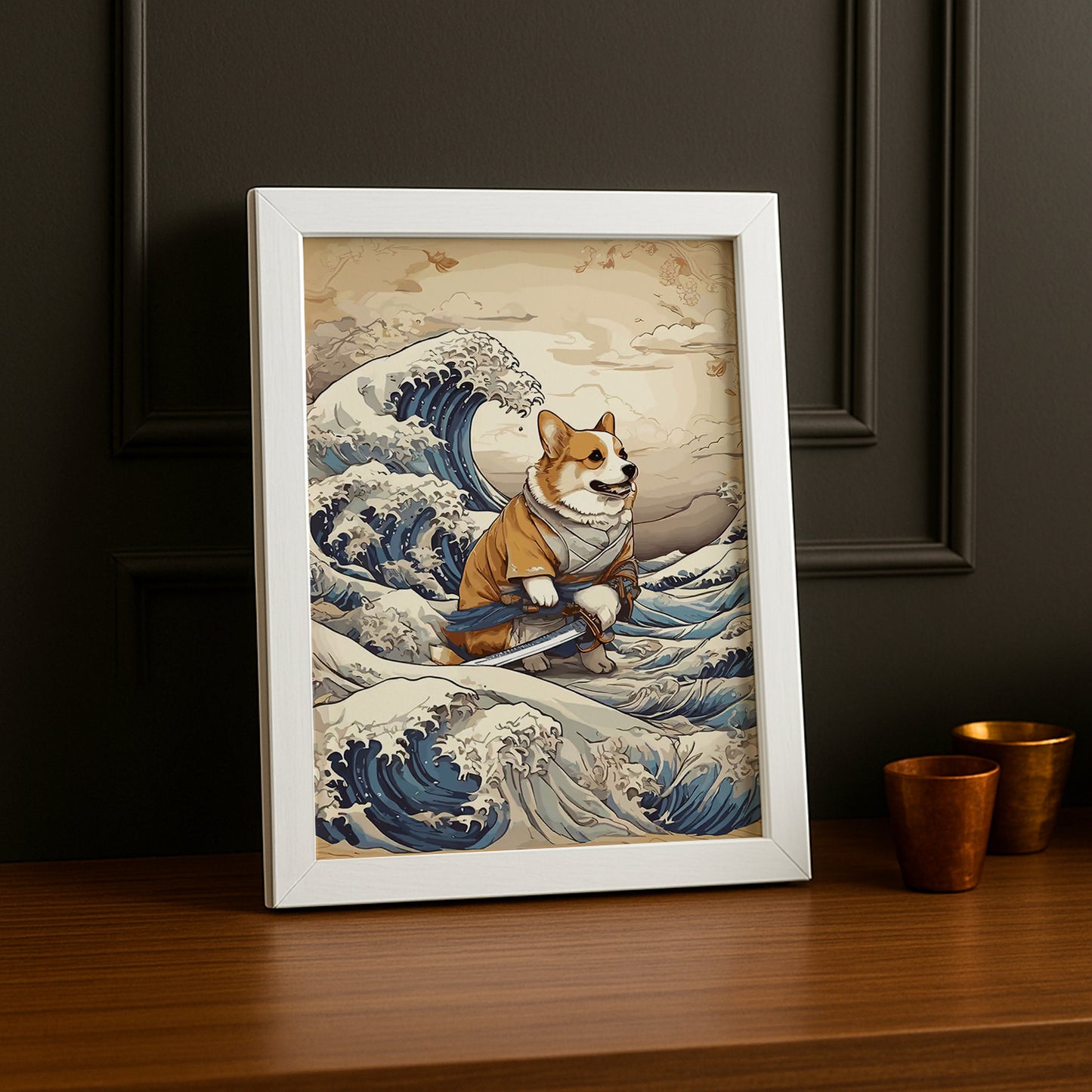 Cadre Photo Chien - Vague