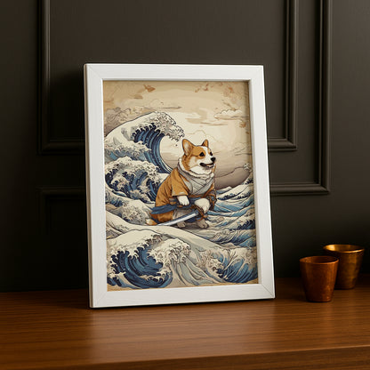 Cadre Photo Chien - Vague