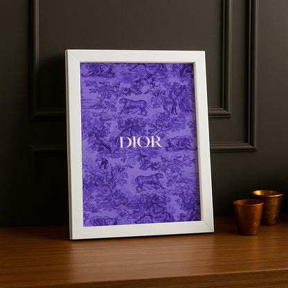 Cadre photo Dior Violet Dessin